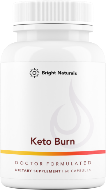 A bottle of Keto Burn